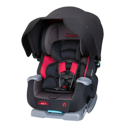 Baby Trend® Cover Me™ 4-in-1 Convertible Car Seat, Premium Adjustable Child Car Seat with Integrated Canopy & Side Impact Protection